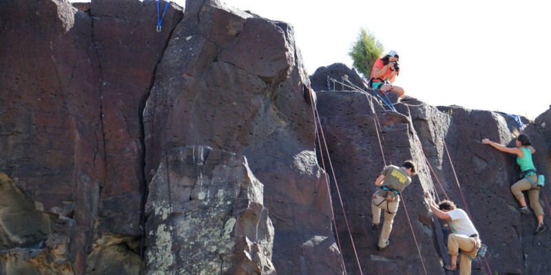 image: Pocatello Pump climbers