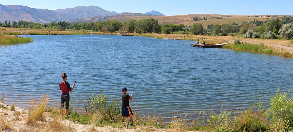 fishing at Edson Fichtor Pond
