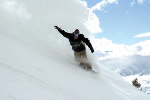 Pebble Creek Ski Snowboarder